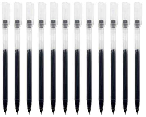 Gullor Slender Gel Ink Rollerball Pen, Quick Drying Ink Pens Fine Point, Office School Stationery Supplies, Black Ink, 24 Pieces - Image 2