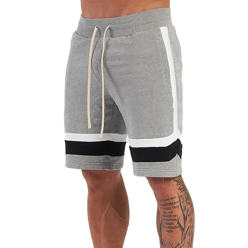 نوبيرو Men's Grey Melange Casual Shorts