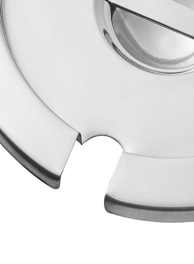 Soro Essentials- 10.5" Stainless Steel Vegetable Inset Notched Cover Fits 11 qt. Inset- Perfect for Commercial Food Warmer Soup Warmer Soup Chafer Applicable to Catering Buffet Parties Banquets - Image 4