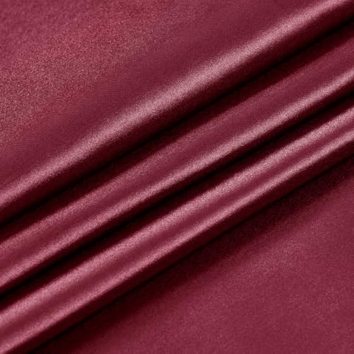 MLMW Burgundy Shawl Wraps for Women Wedding Evening Dresses Satin Formal Shawl Wraps Dressy Extra Long for Bridesmaid Baby Shower Bridal Shower Party Anniversary - Image 4