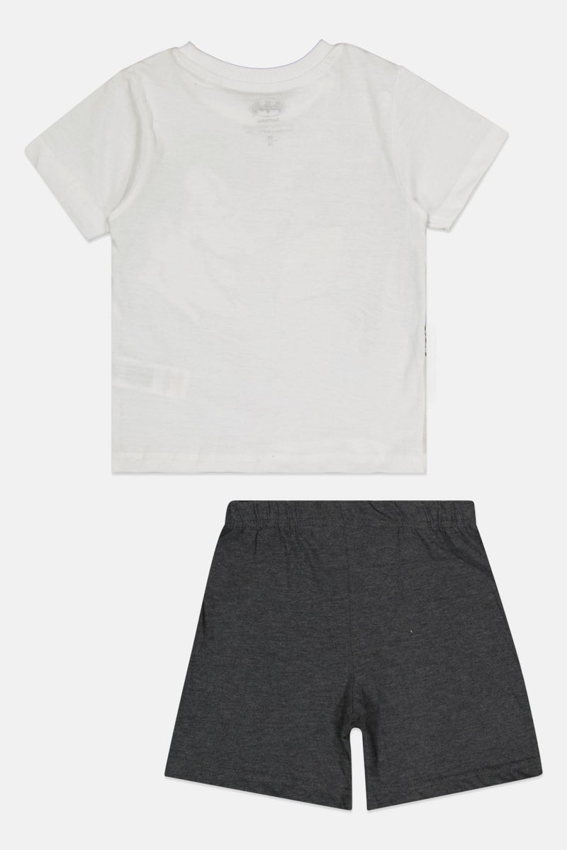 Batman Kids Boy 2 Pieces Graphic Print T-Shirt With Bottom Sleepwear Set, Multicolor - Image 2