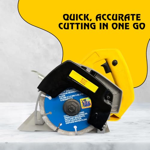 Jon Bhandari Tools Marble Cutter Machine 1100W, 11000 RPM – Heavy Duty 220V Electric Tile Cutter with 110mm & 125mm Blades – Power Tool for Cutting Marble, Granite, Stone, Wall, Concrete & Tiles - Image 2