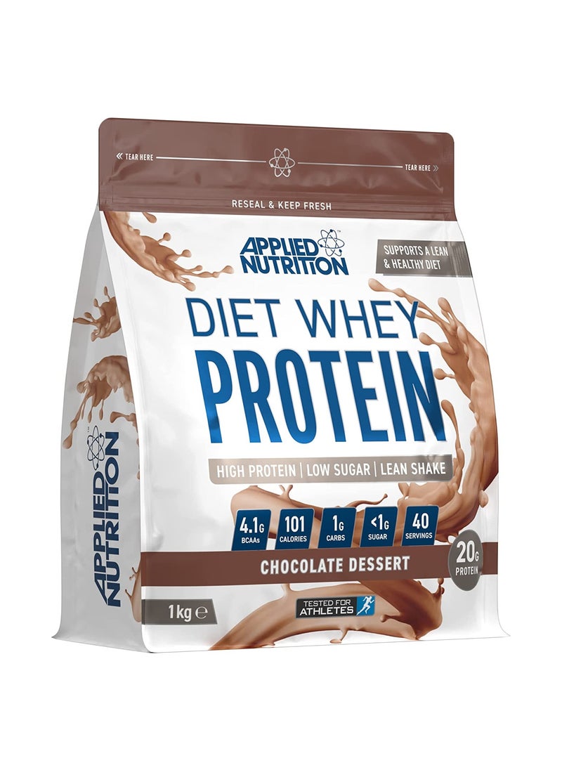 Applied Nutrition Diet Whey - High Protein Powder Chocolate Dessert Flavour 1 kg  - Image 1