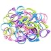 SynHHergyx 4 Color Reusable Silicone Pastry Bag Ties 40 PCS Piping Bag Ties Decoration Icing Bags Tie Cake and Pastry Supplies Bags Holder Clips for Cupcakes Cookies Pastrys Seal Purple Pink Green Blue - Image 2