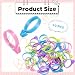 SynHHergyx 4 Color Reusable Silicone Pastry Bag Ties 40 PCS Piping Bag Ties Decoration Icing Bags Tie Cake and Pastry Supplies Bags Holder Clips for Cupcakes Cookies Pastrys Seal Purple Pink Green Blue - Image 4