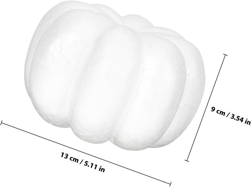 ABOOFAN 4pcs Foam Pumpkin Props for DIY Crafting Smooth Surface, Pumpkin-Shaped Decorative Fake Pumpkins for Fall and Halloween Table Centerpieces - Image 2