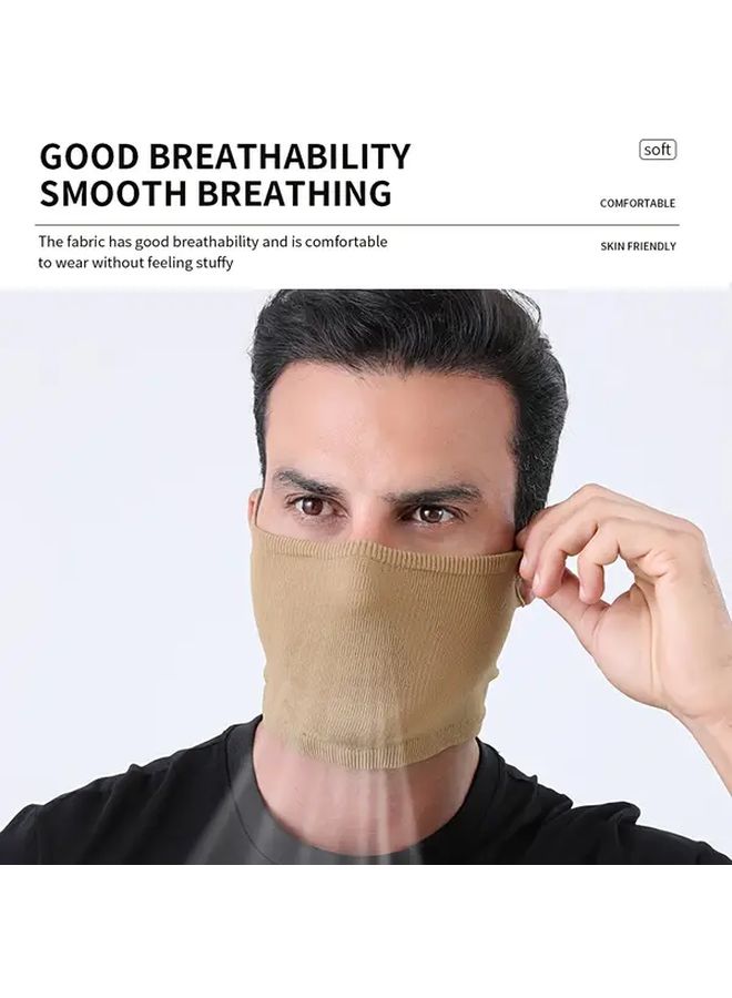 Men'S Women Universal Elastic Lightweight Quick Dry Breathable Mesh Four Season Cycling Mask Neck Cover Black - Image 2