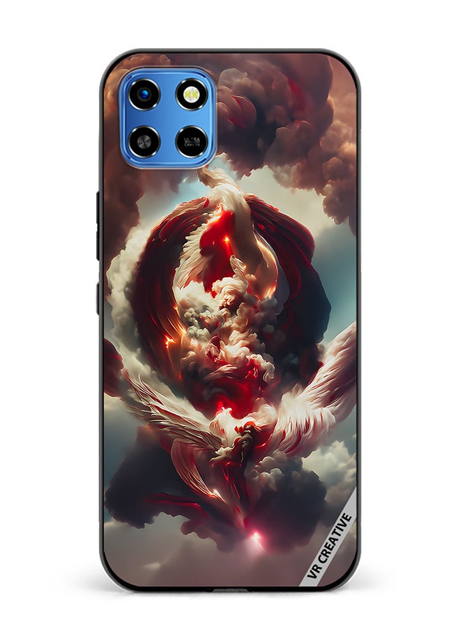 VR CREATIVE Protective Case Cover For Infinix Smart 6 HD A New Angel Reborn Foundation Design Multicolour - Image 1
