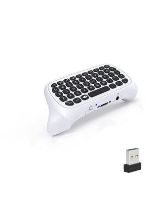 Controller Keyboard for Xbox Series X/ S/ for Xbox One/ One S, Wireless Bluetooth Gaming Chatpad Keypad with USB Receiver, Built-in Speaker & 3.5mm Audio Jack for Xbox Series X/ S/ One/ One S, White - pzsku/Z7B7D6B7A4ACAE038CF81Z/45/_/1729756019/0d7040a7-c2c9-4784-8177-061821a99d5a