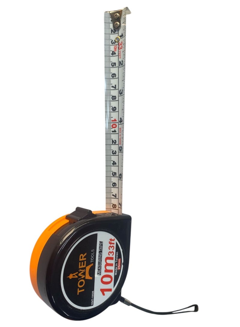 Tower Tools Measuring Tape  10 m Made in Taiwan - Image 1
