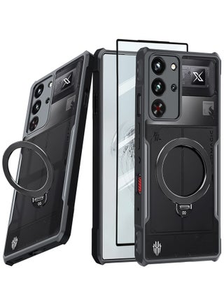 For ZTE Nubia Red Magic 10 Pro Case | RedMagic 10 Pro+ Cover with Screen Protector,  360° Ring Holder Stand TPU Shockproof Back Cover, Anti-fingerprint Clear Matte Protective Casing - pzsku/Z7B7D93A458A91CF1D6E4Z/45/1750586673/62d017c6-dd74-4c9b-997b-ad95515a126a