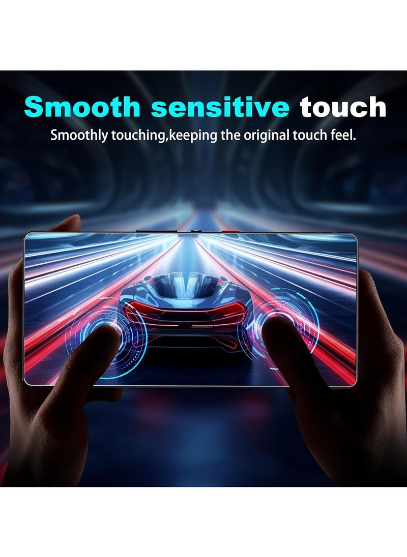 For ZTE Nubia Red Magic 10 Pro Case | RedMagic 10 Pro+ Cover with Screen Protector,  360° Ring Holder Stand TPU Shockproof Back Cover, Anti-fingerprint Clear Matte Protective Casing