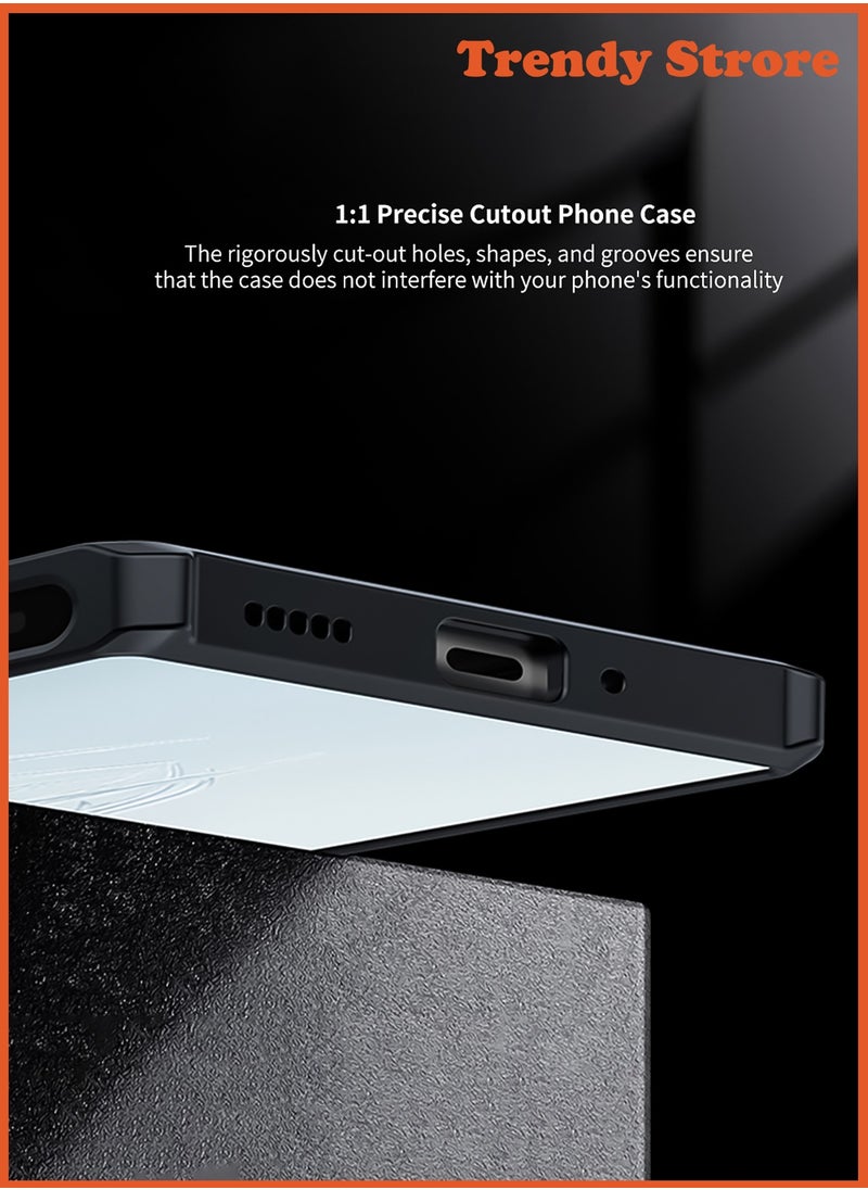 ماركة غير محددة - غطاء ZTE Nubia Red Magic 10 Pro | غطاء RedMagic 10 Pro+ مع واقي شاشة، حاملة حلقة دوارة 360°، غطاء خلفي مقاوم للصدمات من TPU، غلاف حماية شفاف ومقاوم للبصمات بتشطيب غير لامع. - Image 1