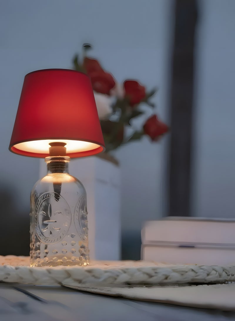 LED Glass Bottle Lamp Wireless Rechargeable Touch Control 3 Color Dimmable Night Light Decorative Bottle Shade Table Lamp for Home Bar Party - Image 2