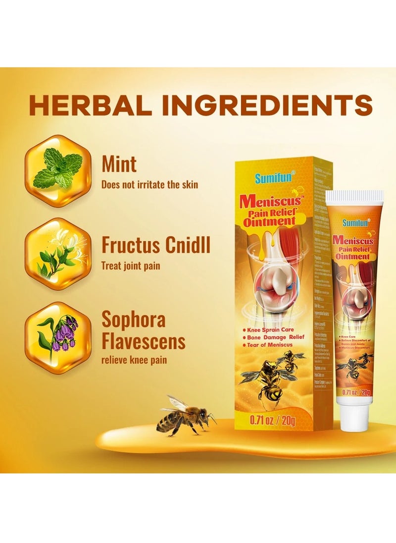 Sumifun - Bee Venom Pain Relief Cream, Natural Ingredients Bee Venom Professional Gel, Fast Absorption Propolis Gel Joint Cream For Neck, Knee, Shoulder, Waist And Legs, (1pc, 20g) - Image 1