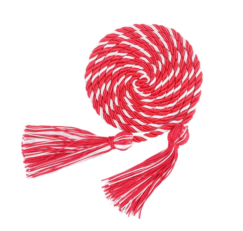 Graduation Honor Cords 68 Long RedWhite