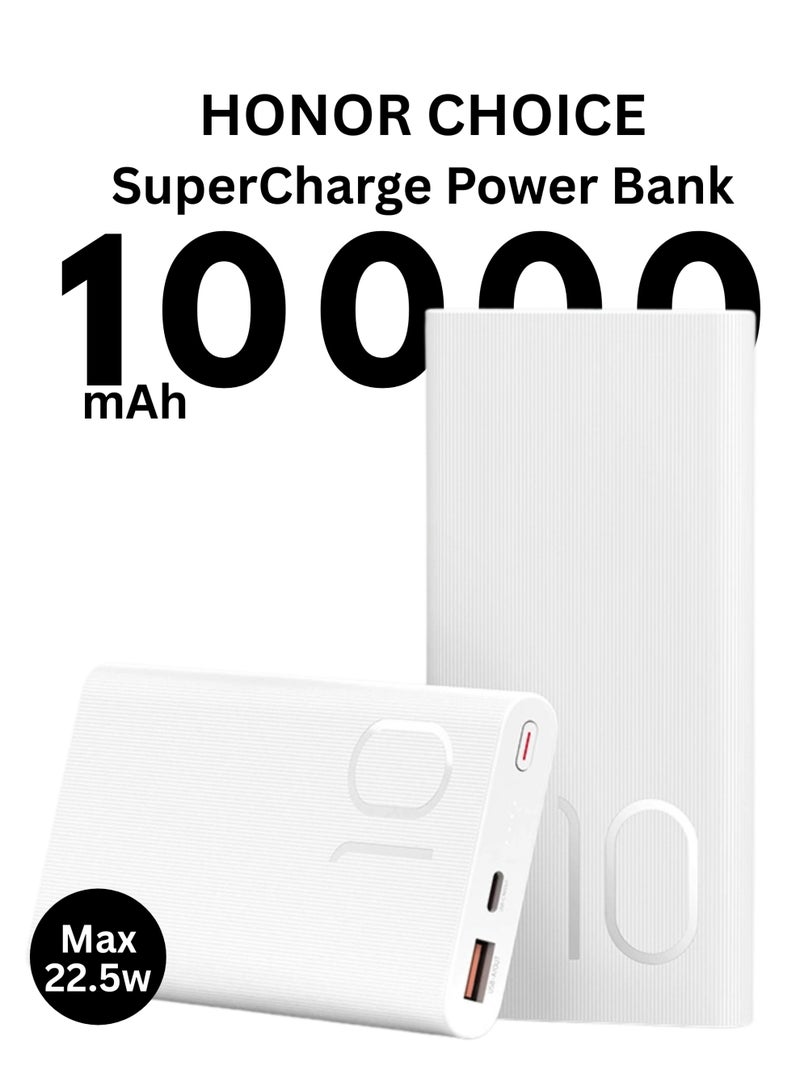 HONOR CHOICE SuperCharge Power Bank 10000mAh – 22.5W Fast Charge - White - Image 1