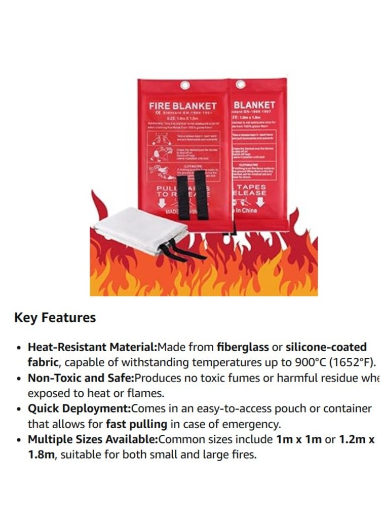 ABBASALI Safety Kit For All Vehicles warehouses offices Includes First Aid Kit fire Extinguisher & Fire Blanket (1kg) - Image 4