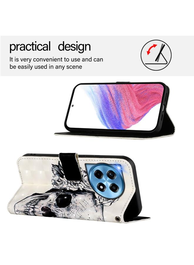 S-TOP Case For OnePlus 12R 5G Global 3D Painting Horizontal Flip Leather Phone Case - Image 3