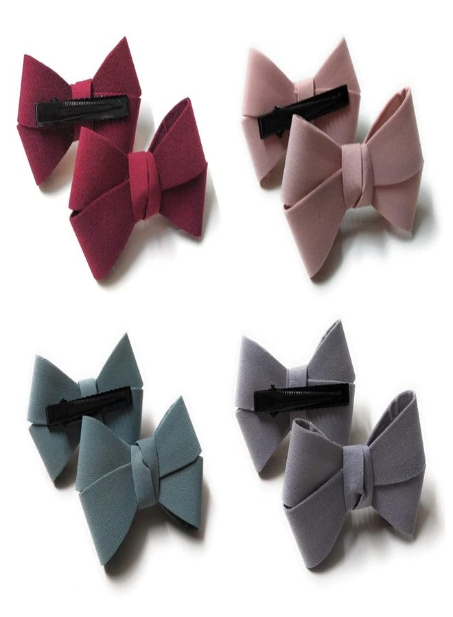 CHRONEX Stylish Hair Accessories, Hair Bows, Ribbon Bows with Alligator Clip/Hair Clips/Hair Pins For Toddlers/Kids/Baby/Girls/Women. Pack Of 4 - Image 1