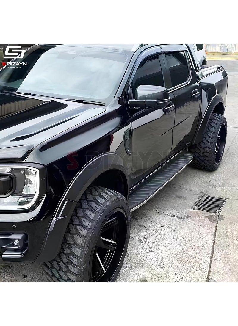 S-Dizayn - S-Design Ford Ranger 4 Abs Plastic Fender Cover Dodik Set 6 Pieces 2023 and Above A+ Quality - Image 1