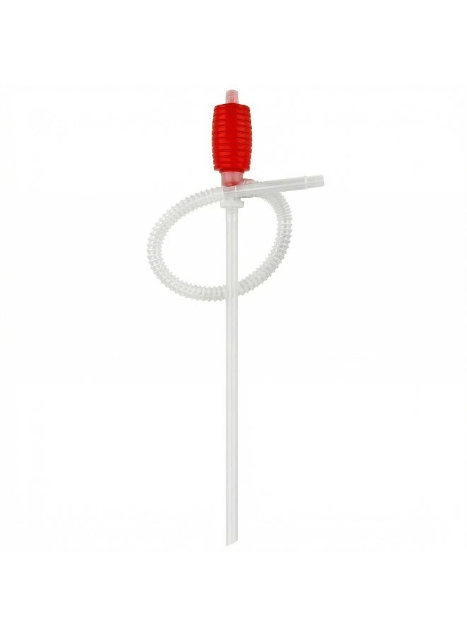 Manual Siphon Fuel Transfer Pump, Multi-Purpose Hand Pump with Air Vent Cap, Fast Flow 1.8 GPM, Flexible Hose for Gas, Oil, Water Transfer - Image 1