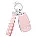 PIFOOG Key Fob Cover for Chevy Pink Soft TPU 5 Button Car Keys Case Shell Bling Keychain Accessories for Equinox Malibu Camaro Traverse Blazer Cruze LT Trailblazer Girly Women - Image 2