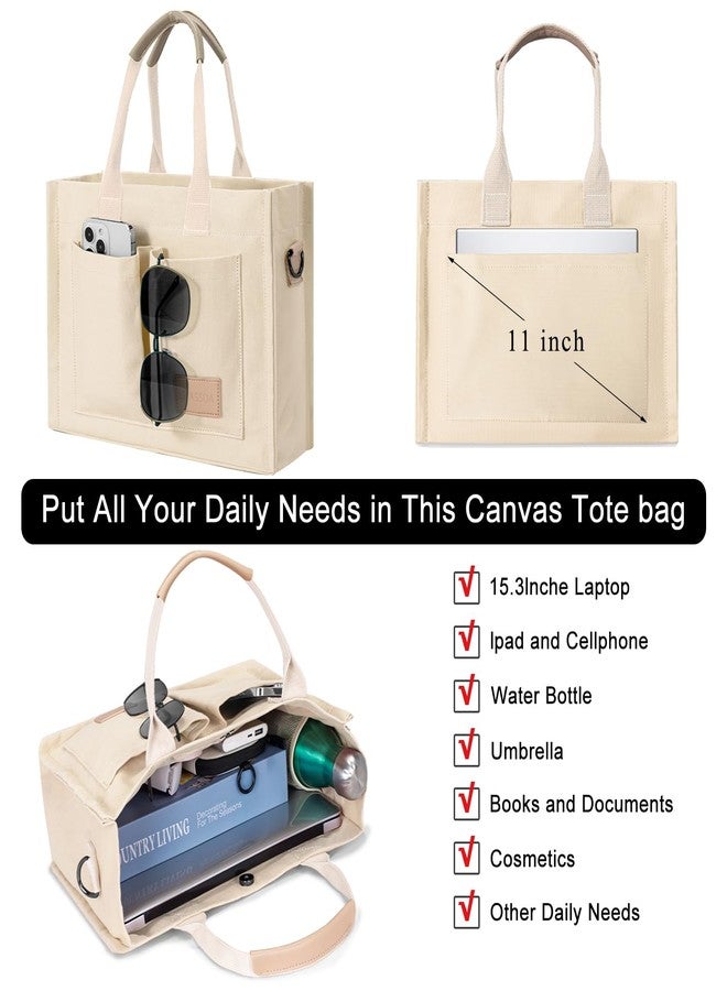 GASSDA Tote Bags for Women Large Canvas Bag Laptop Work Bags Crossbody Bags Handbag Travel Messenger Gym Bag - Image 4