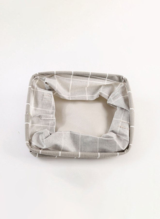 4-Piece Storage Baskets Fabric Foldable Storage Basket Set with Dual Handles(Multicolour) - Image 5