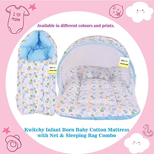 Kwitchy Baby Bed New Born Baby Bedding Set (0-6 Months) (Blue-1) - Image 3