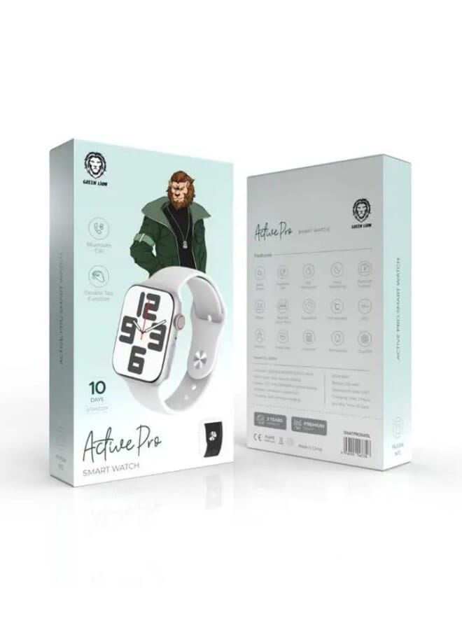 Green Lion Active Pro Smart Watch - White - Image 1