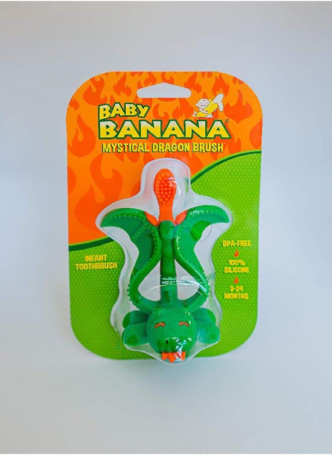 Baby Banana Baby Banana - Mystical Dragon Toothbrush, Training Teether Tooth Brush for Infant, Baby, and Toddler  - Image 4
