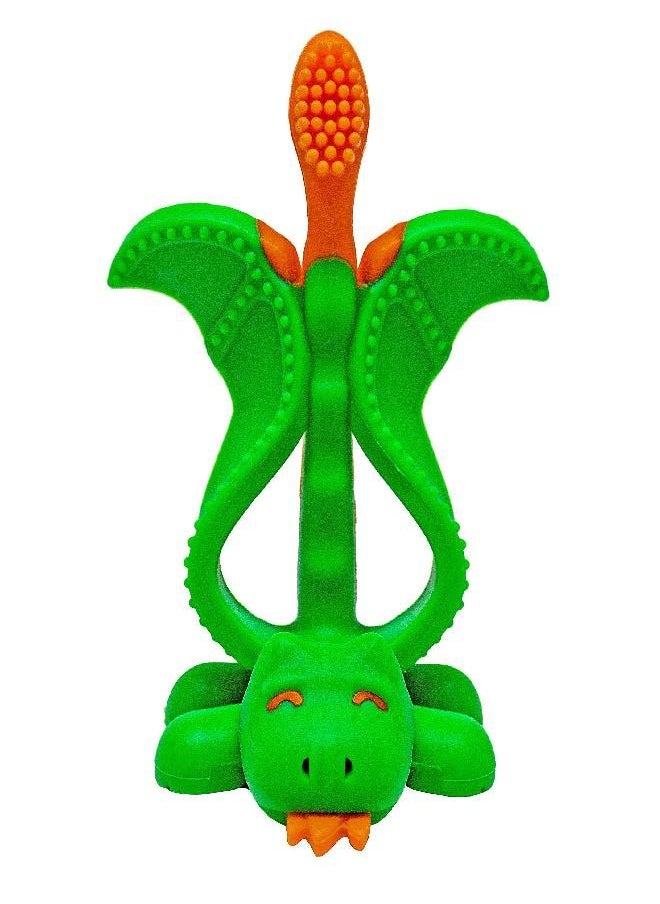 Baby Banana Baby Banana - Mystical Dragon Toothbrush, Training Teether Tooth Brush for Infant, Baby, and Toddler  - Image 1