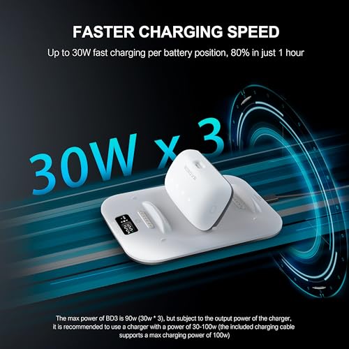 Bobovr قاعدة شحن BOBOVR BD3، توفر شحن سريع لـ 3*B100، طاقة 30 واط، من 0-80% في ساعة واحدة فقط - Image 3