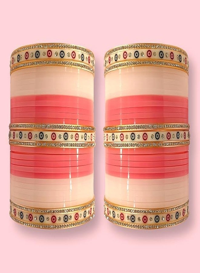 BANGLESKART طقم أساور زفاف كيارا أدفاني من بانغلسكارت للنساء (زوج واحد) وردي (2.4) - Image 5