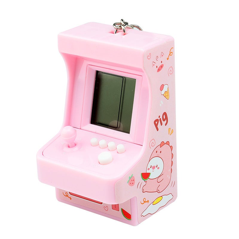 Mini Handheld Arcade Tetris Game Console Toy Nostalgic Classic Tiger Machine Hanging Ornament Gift - Image 1