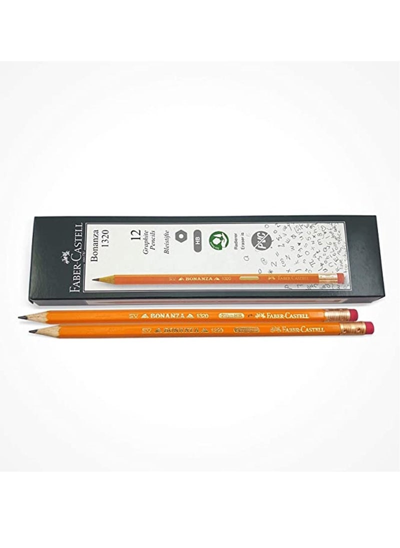 FABER-CASTELL - 12-Piece Bonanza HB Pencils - Image 1