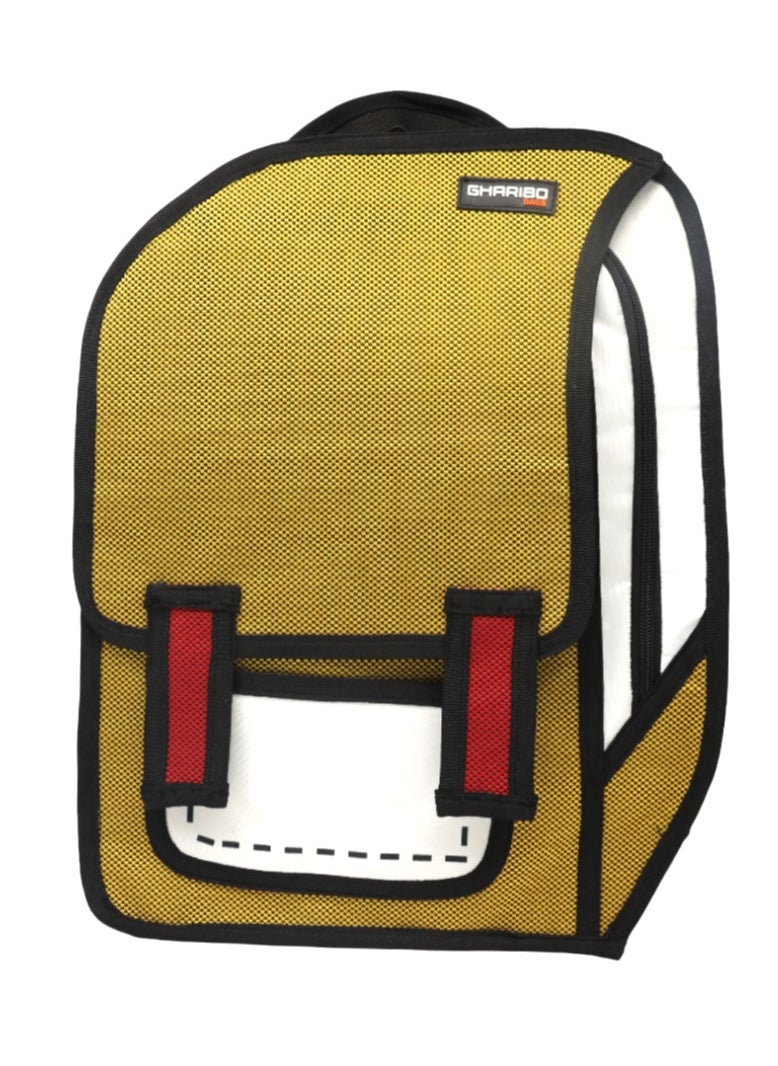 Gharibo Bags Laptop Backpack with - 15 Inch - Slim 2D  - Image 1