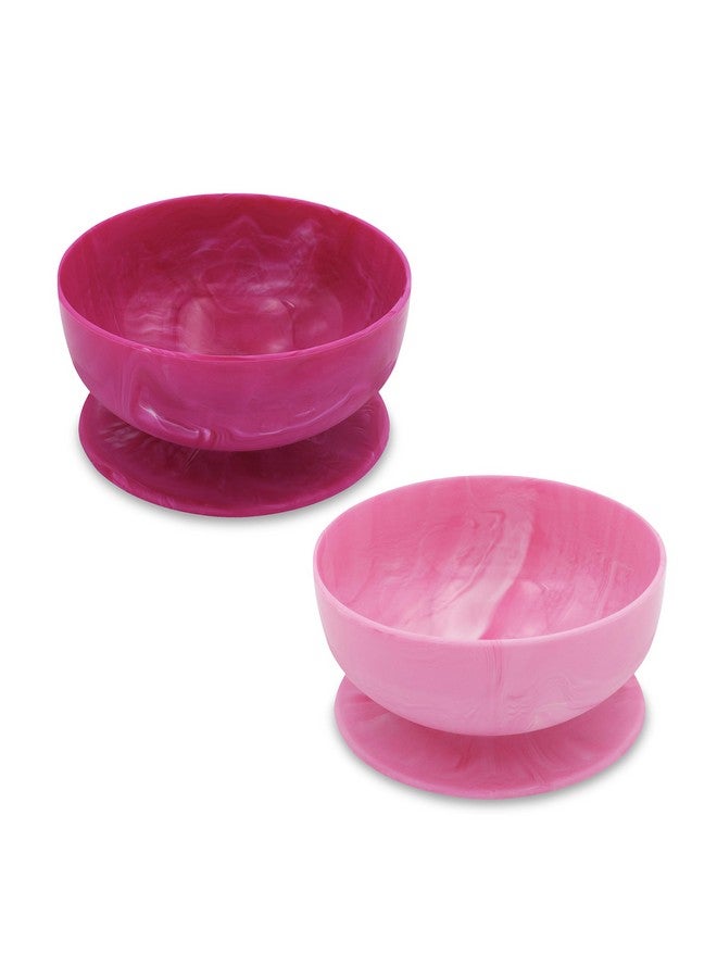 ChooMee Silicone Baby Suction Bowls ; Non Slip Extra Strong Suction Base With Durable And Firm Bowl ; Ideal For Infant And Toddler Baby Led Feeding ; Small 2 Ct - Image 1