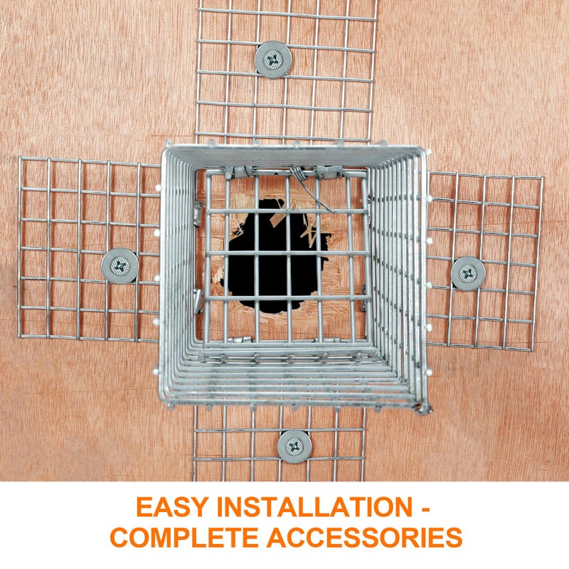 BKALEME One Way Squirrel Door Excluder, Humane Squirrels, Chipmunks Contactless Excluder, for Outdoor Spaces Like Attics, Chimneys - Includes Full Installation Kit - Image 3