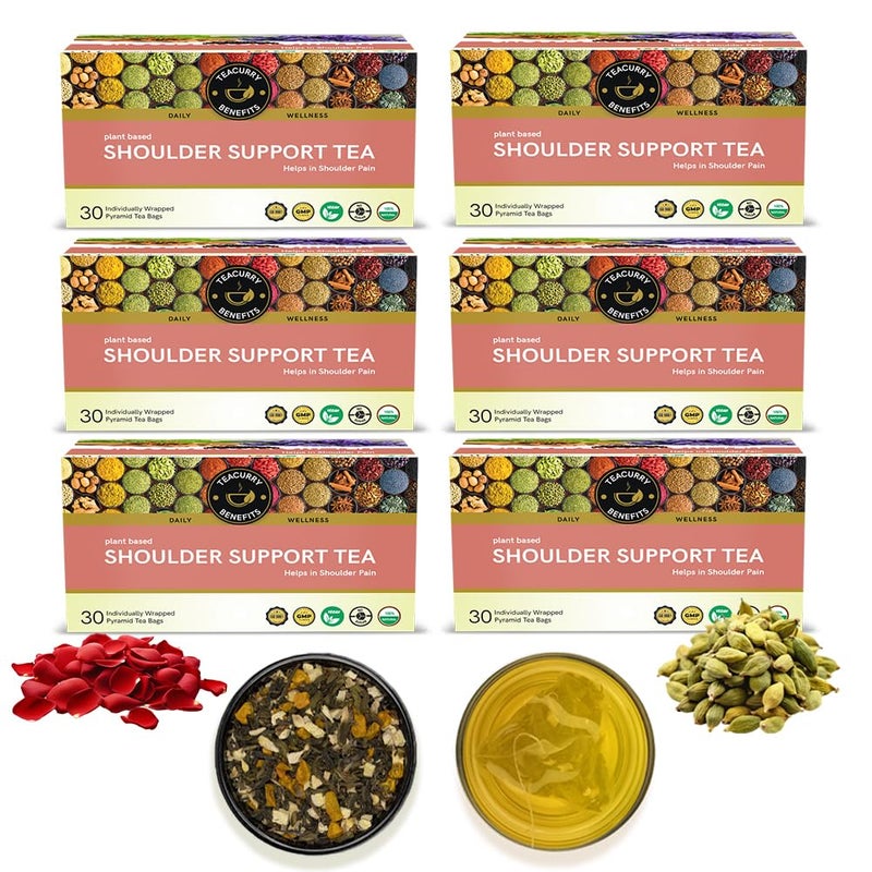 Teacurry Shoulder Support Tea - (180 Tea Bags 6 Month Pack) - Support Shoulder Wellness & Shoulder Pain - Image 1