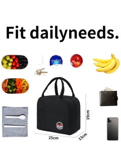 Cool Baby COOLBABY Small Thermal Bag Lunch Box Black  - Image 4