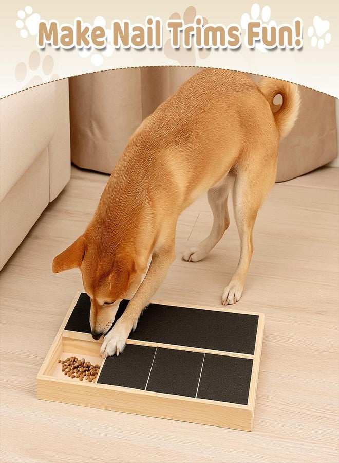 Prasacco Dog Nail Scratch Pad, Durable Wooden Scratch Board Portable Nails Scratches Board Multi-Functional Nail Care Boards for Indoor/Outdoor Training - Image 5