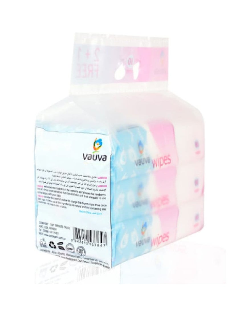 فوفا 240- عدد مناديل الأطفال المبللة بالمياه النقية شديدة الحساسية، للعناية الصحية، لا تسبب الحساسية وتم اختبارها من قبل أطباء الجلدية. - Image 2