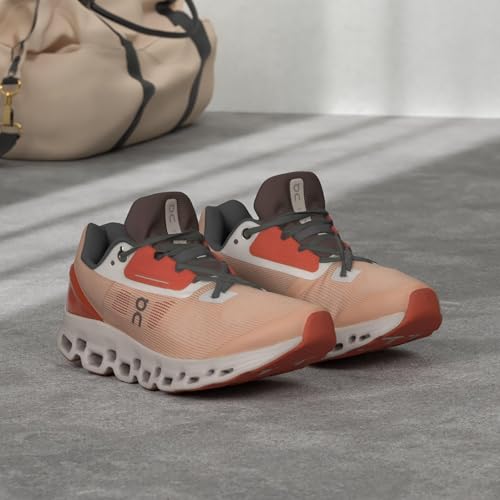 ON Womens Cloudstratus Synthetic Textile Rose Red Trainers 8 US - Image 2