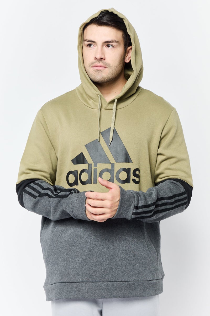 Adidas Men Sportswear Fit Long Sleeves Outdoor Hoodie, Multicolor - Image 1