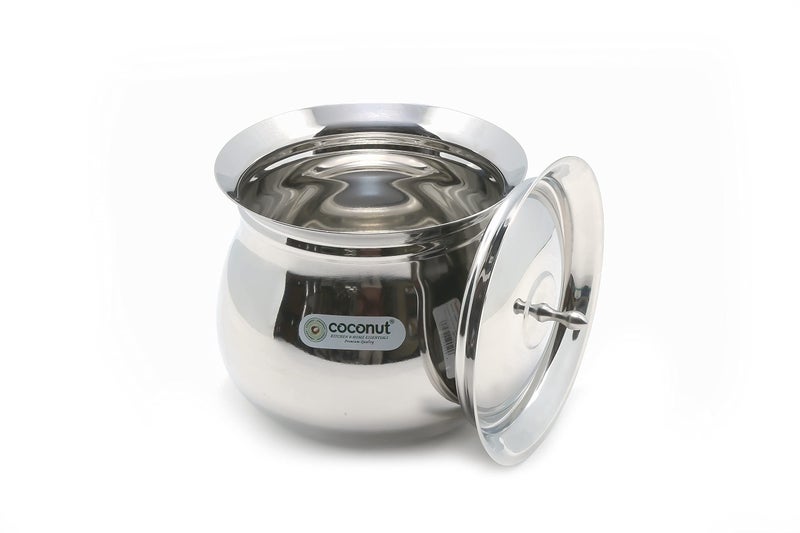 Coconut Stainless Steel - Cookware/Royal Handi with Lid-1 Unit - Capacity - 2000 ML - Image 2