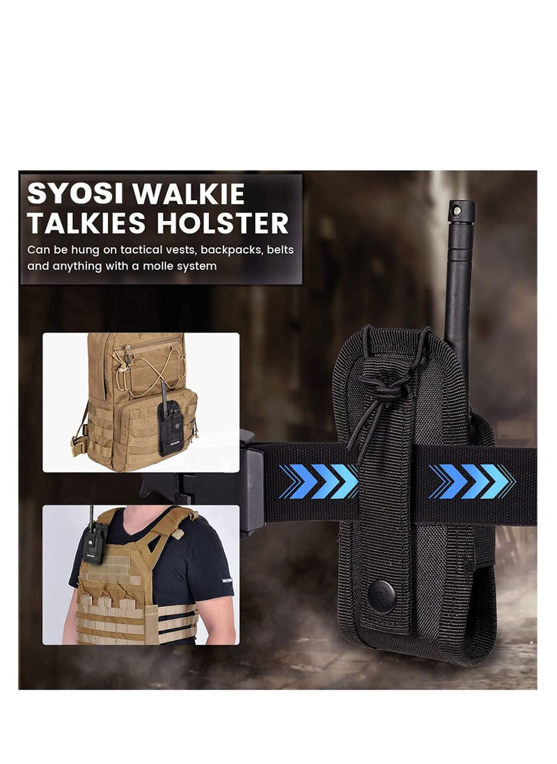 SYOSI Radio Holder Holster Case Pouch Bag  for Police,Teacher,Fireman,military,Man,Outdoor (Black)  - Image 4