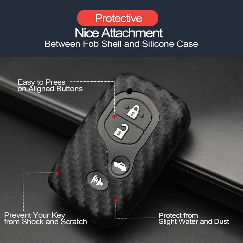 INFIPAR Key Fob Cover Case for Toyota Vehicles - Image 4