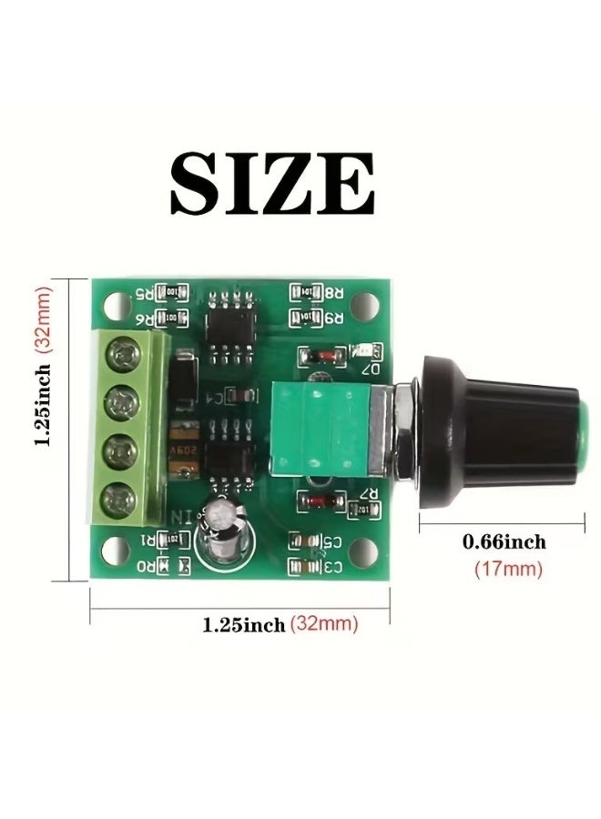 PWM DC MOTOR SPEED CONTROLLER 1.8V TO 12V - Image 1